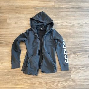 Adidas zip jacket with hood